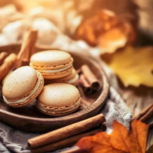 Pumpkin Spice Macarons