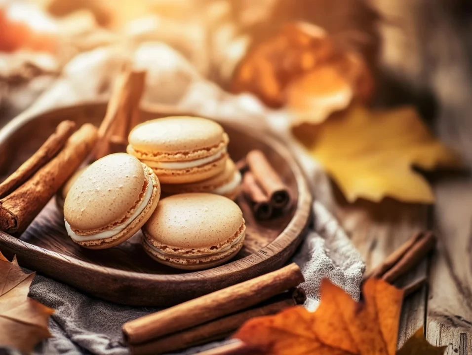 Pumpkin Spice Macarons